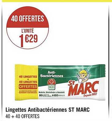 lingettes antibactériennes st marc