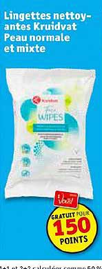 lingettes nettoyantes kruidvat peau normale et mixte
