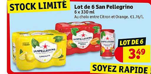 Lot De 6 San Pellegrino