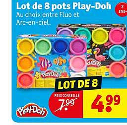 lot de 8 pots play-doh
