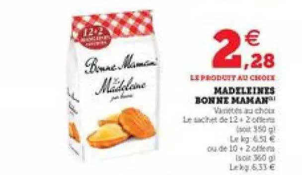 madeleines bonne maman