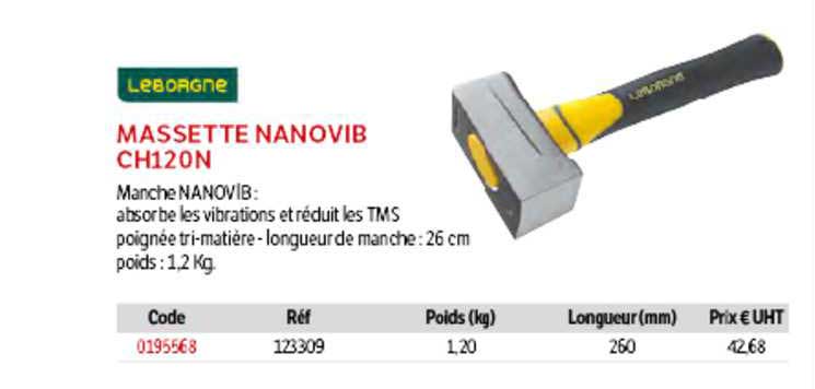 Massette Nanovib Ch120n Leborgne