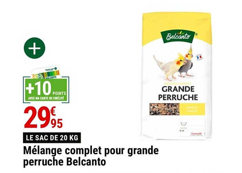 Melange complet pour grande perruche Belcanto