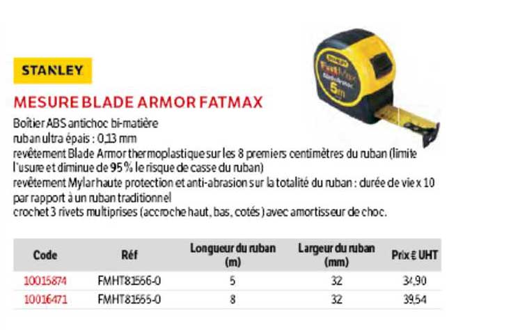 mesure blade armor fatmax stanley
