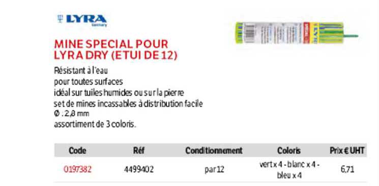 Mine Spécial Pour Lyra Dry (étui De 12)