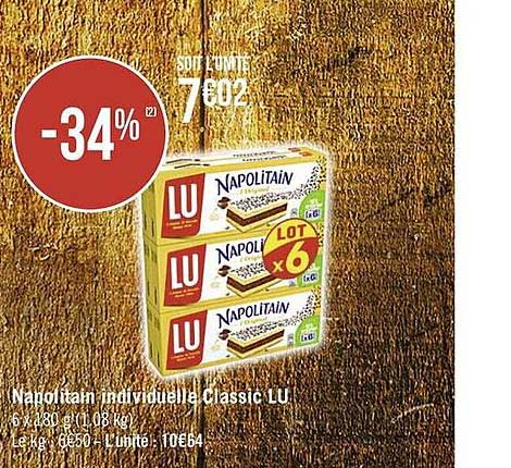 napolitain individuelle classic lu