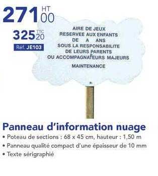 Panneau D'information Nuage