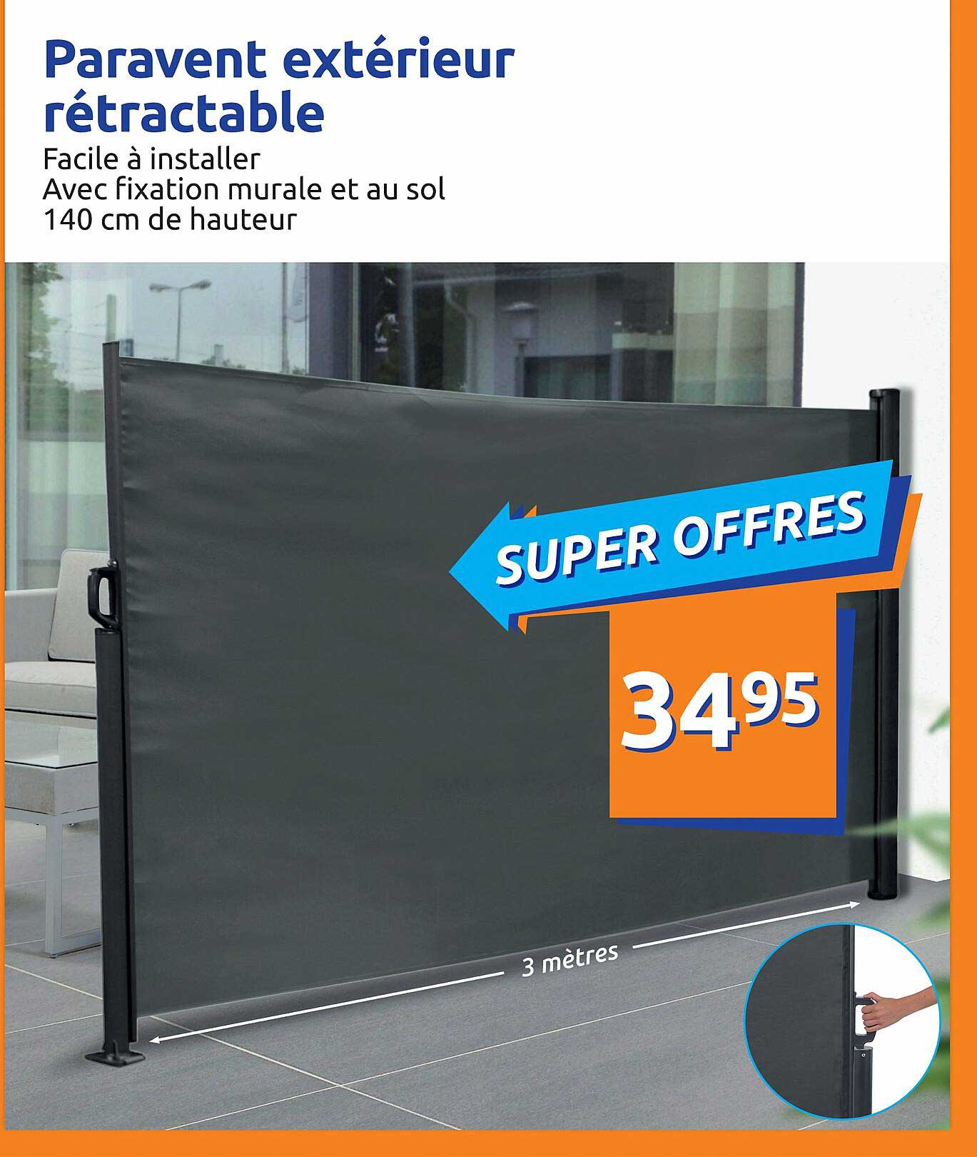 Paravent Extérieur Rétractable