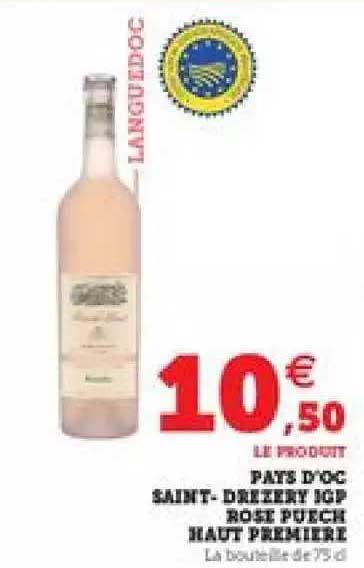 pats d'oc saint-drezery igp rose puech haut première