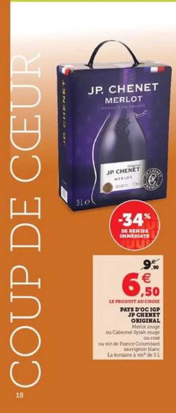 pays d'oc igp jp chenet original -34% de remise immédiate