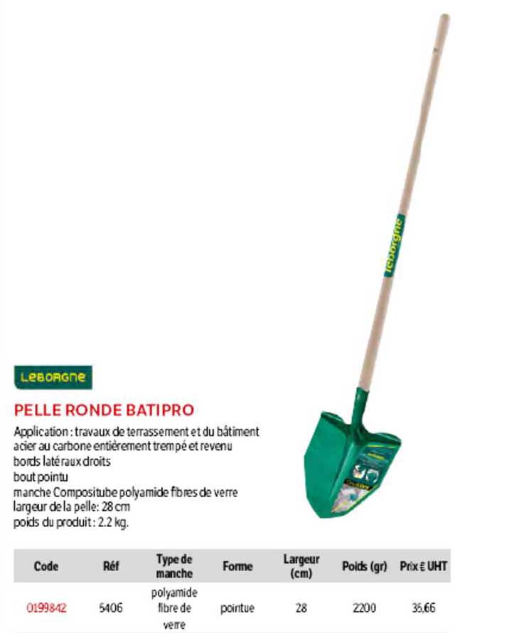 pelle ronde batipro leborgne