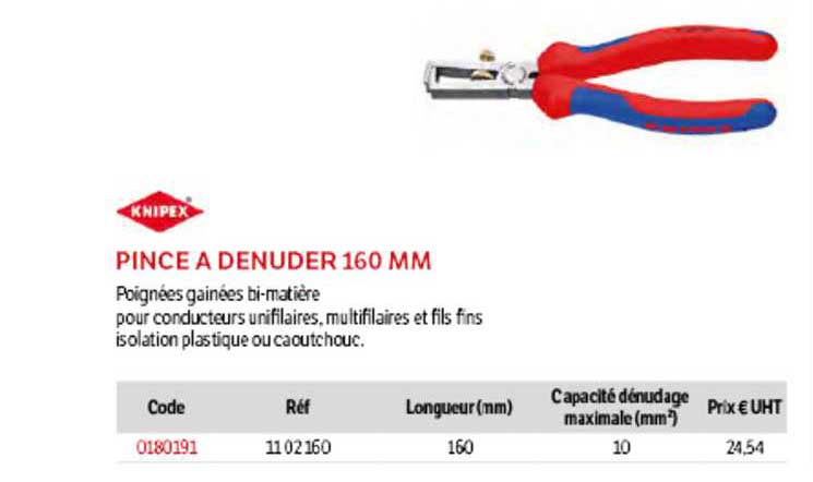 pince à dénuder 160 mm knipex