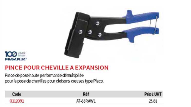 pince pour cheville à expansion