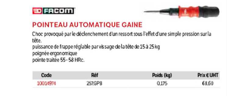 pointeau automatique gainé facom