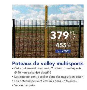 Poteaux de volley multisports