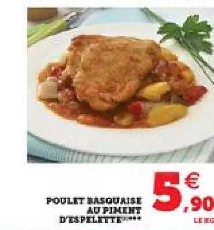poulet basquaise au piment d'espelette