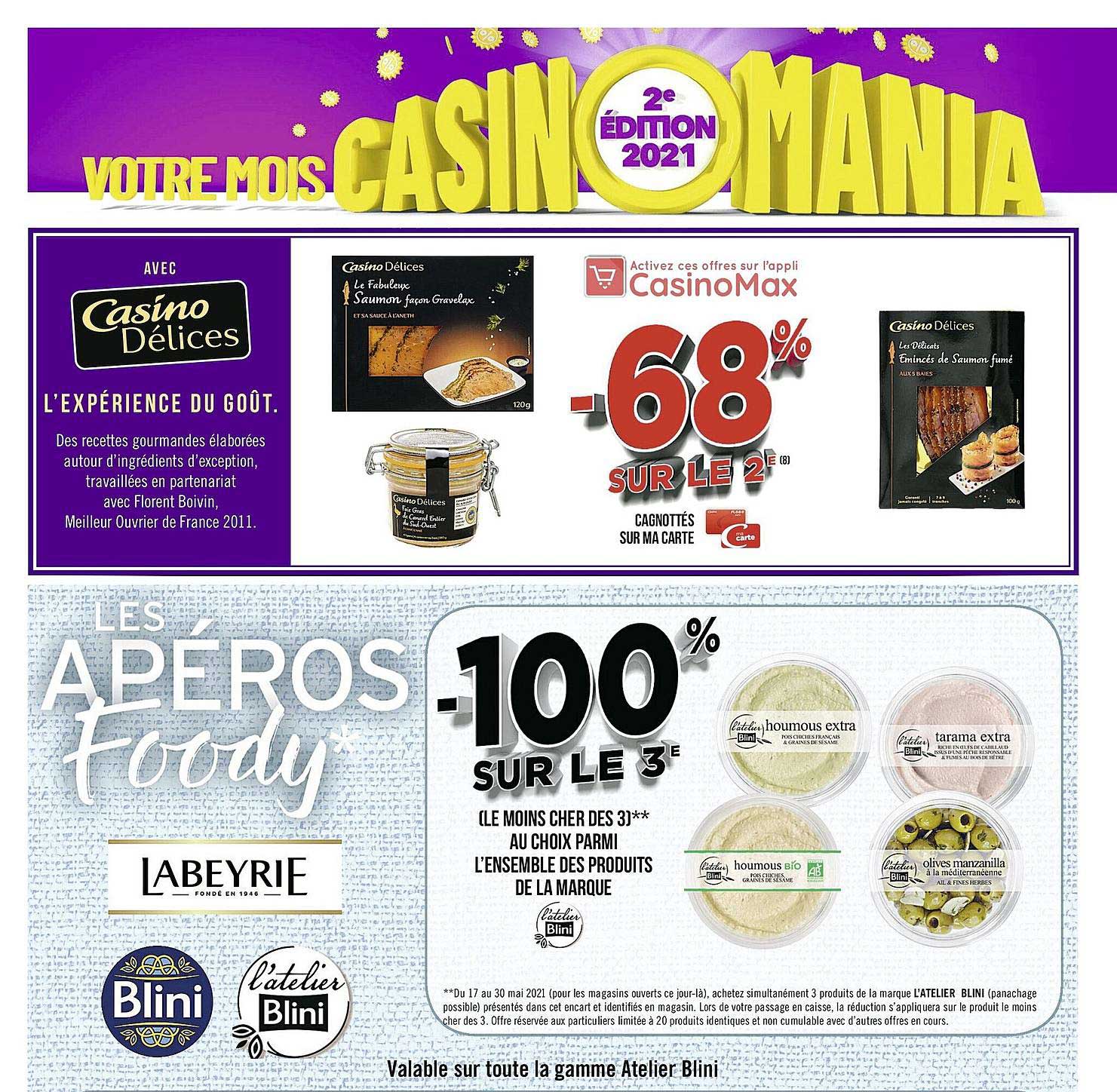 produits de la marque labeyrie, blini, l'atelier blini