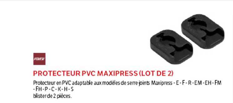 protecteur pvc maxipress -lot de 2)