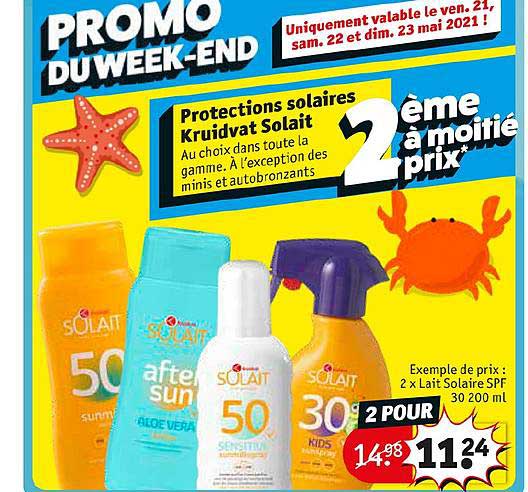 Protections Solaires Kruidvat Solait