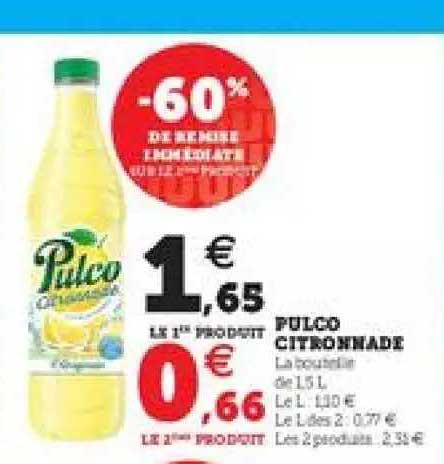 Pulco Citronnade -60% De Remise Immédiate