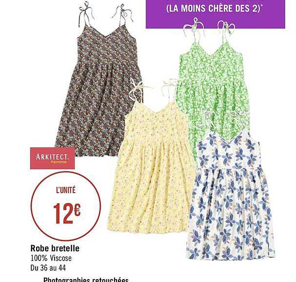 robe bretelle arkitect femme