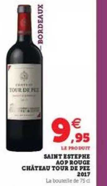 saint estephe aop rouge chateau tour de pez 2017