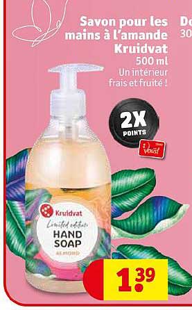 savon pour les mains à l'amande kruidvat