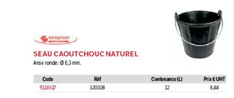 Seau Caoutchouc Naturel