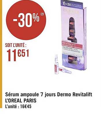 sérum ampoule 7 jours dermo revitalift l'oréal paris