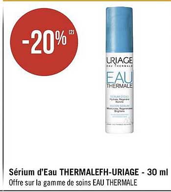 Sérum D'eau Thermalefh-uriage - 30 Ml