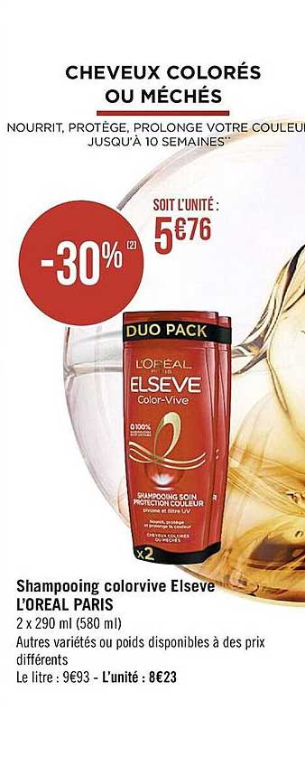 Shampooing Colorvive Elsève L'oréal Paris