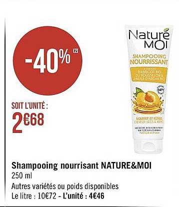 shampooing nourrissant nature & moi
