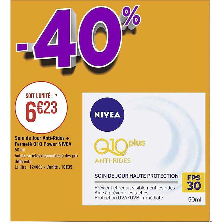 soin de jour anti-rides + fermeté q10 power nivea