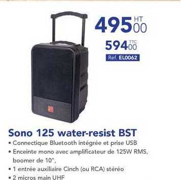 Sono 125 water-resist BST