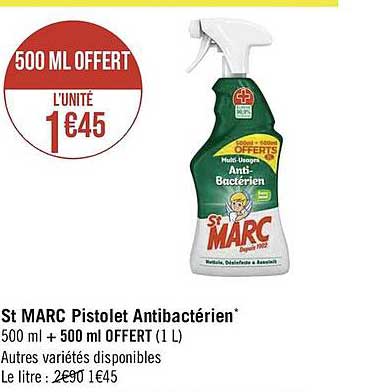 St Marc Pistolet Antibactérien
