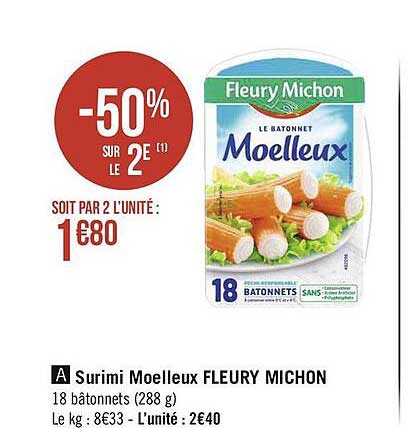 surimi moelleux fleury michon