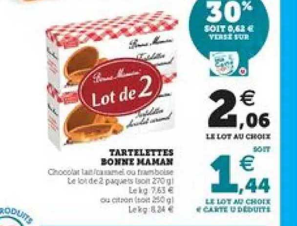 tartelettes bonne maman