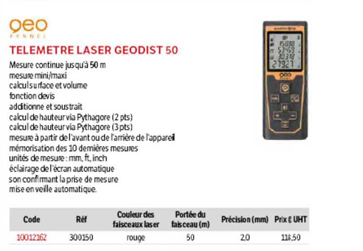 Télémètre Laser Geodist 50