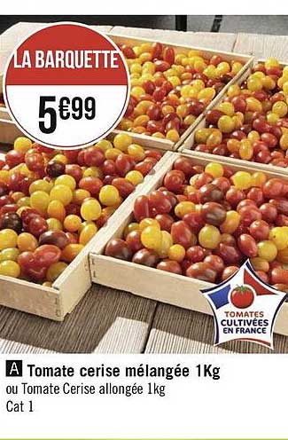 tomate cerise mélangée 1kg