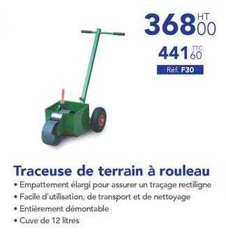 Traceuse de terrain a rouleau