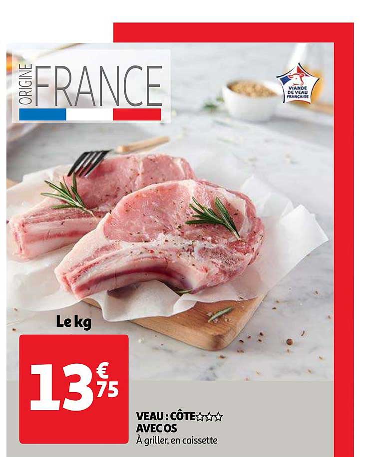 Veau : Côte Avec Os