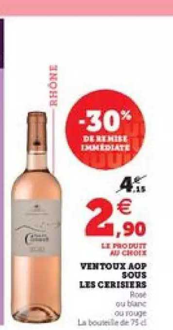 ventoux aop sous les ceriseers