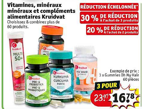 vitamines minéraux minéraux et compléments alimentaires kruidvat