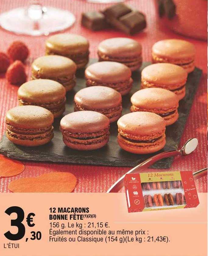 12 macarons bonne fête