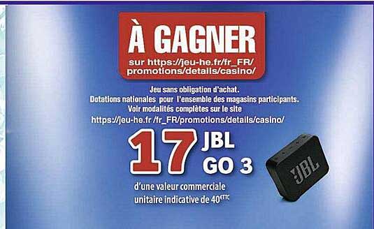 17 go 3 jbl à gagner
