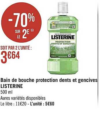 Bain De Bouche Protection Dents Et Gencives Listerine