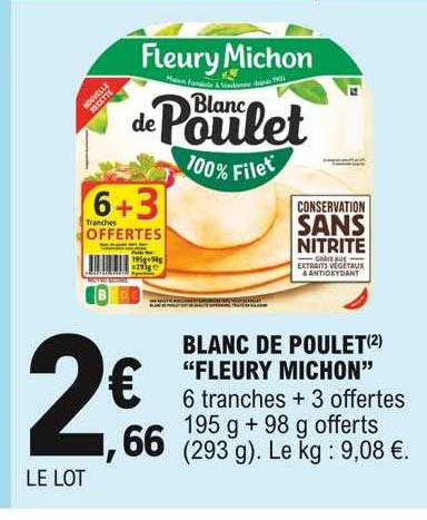 blanc de poulet "fleury michon"