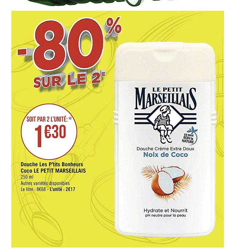 douche les p'tits bonheurs coco le petit marseillais