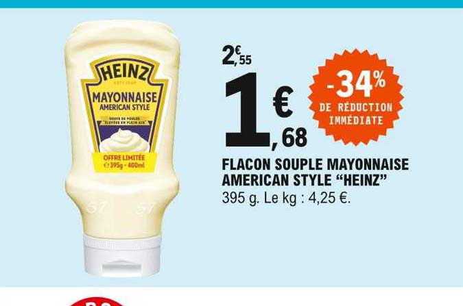 flacon souple mayonnaise american style "heinz"