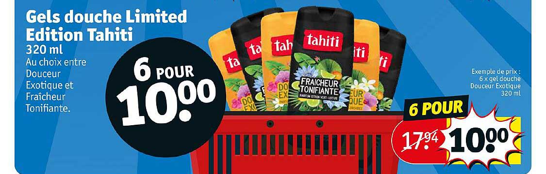 gels douche limited edition tahiti